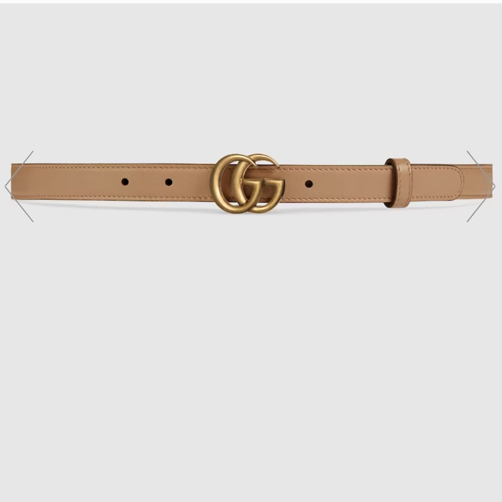 Gucci double GG belt